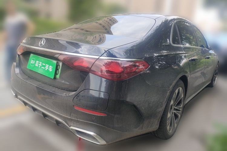 Used Mercedes-Benz E-Class New Energy 2024 E 350 e L Plug-in Hybrid Sports Sedan Rear Right 45 Deg