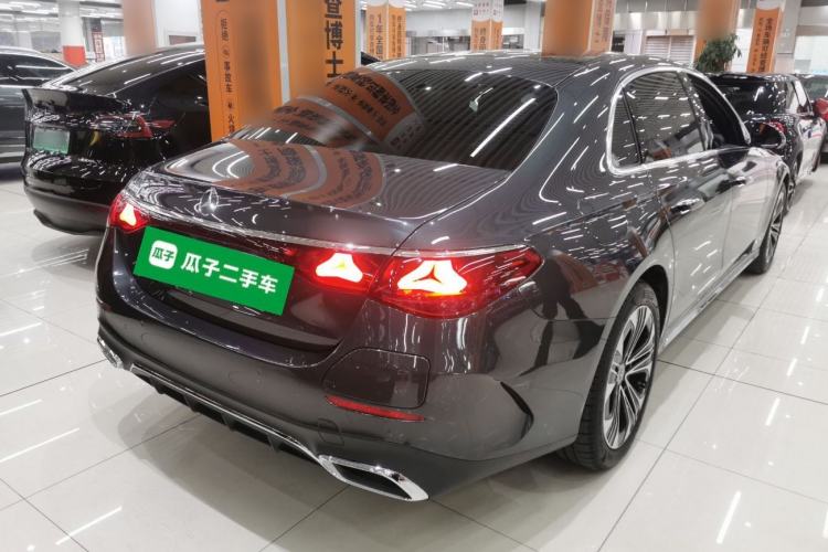 Used Mercedes-Benz E-Class New Energy 2024 E 350 e L Plug-in Hybrid Sports Sedan Rear Right 45 Deg