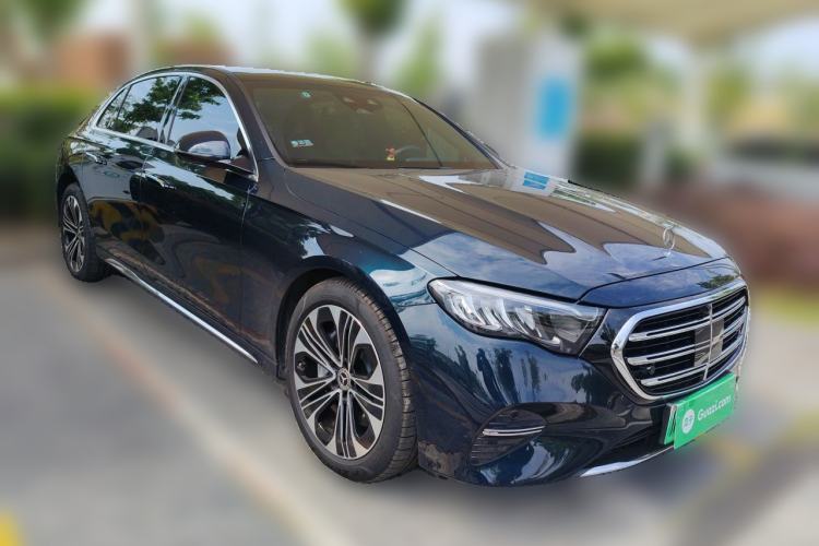 Used Mercedes-Benz E-Class New Energy 2024 E 350 e L Plug-in Hybrid Sedan Front Right 45 Deg