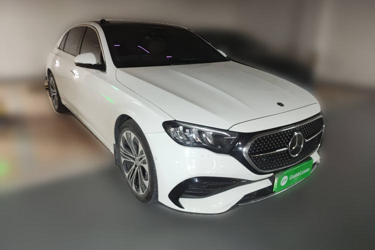 Used Mercedes-Benz E-Class New Energy 2024 E 350 e L Plug-in Hybrid Sports Sedan Front Right 45 Deg