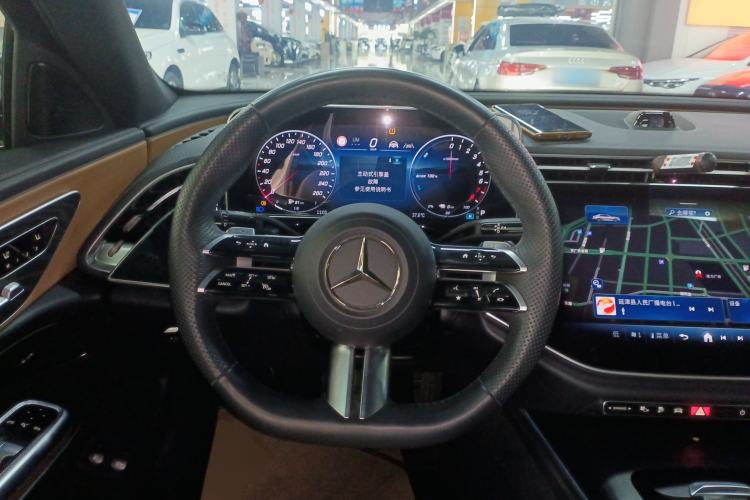 Used Mercedes-Benz E-Class New Energy 2024 E 350 e L Plug-in Hybrid Sports Sedan Steering Wheel