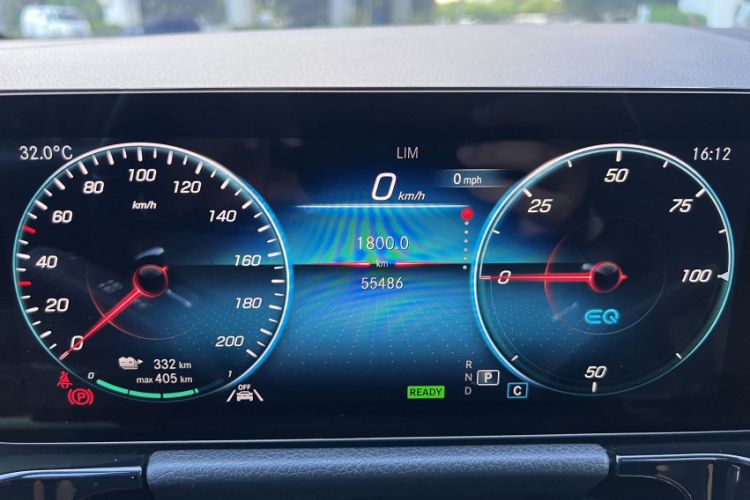 Used Mercedes-Benz EQA 2022 EQA 300 4MATIC Launch Edition Odometer Close Up