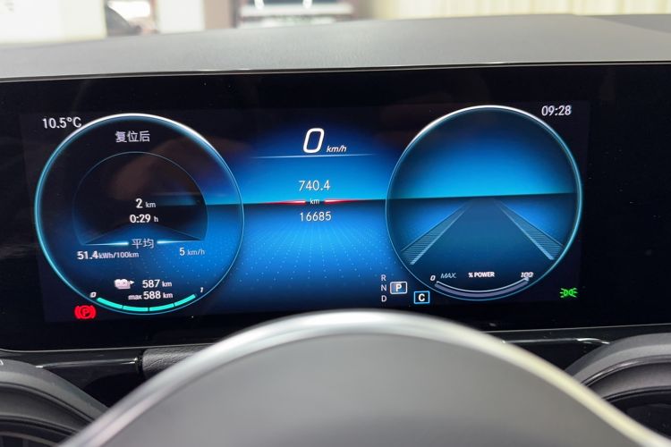 Used Mercedes-Benz EQA 2022 EQA 260 Odometer Close Up