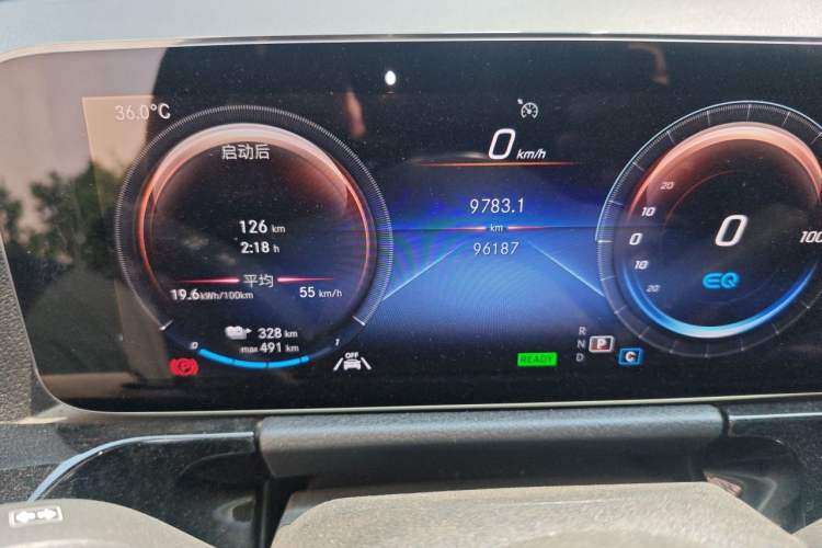 Used Mercedes-Benz EQA 2022 EQA 260 Odometer Close Up