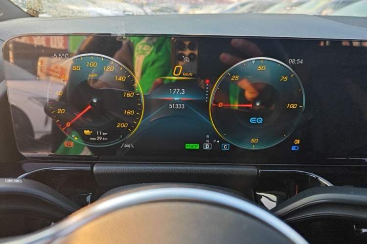 Used Mercedes-Benz EQA 2022 EQA 260 Odometer Close Up