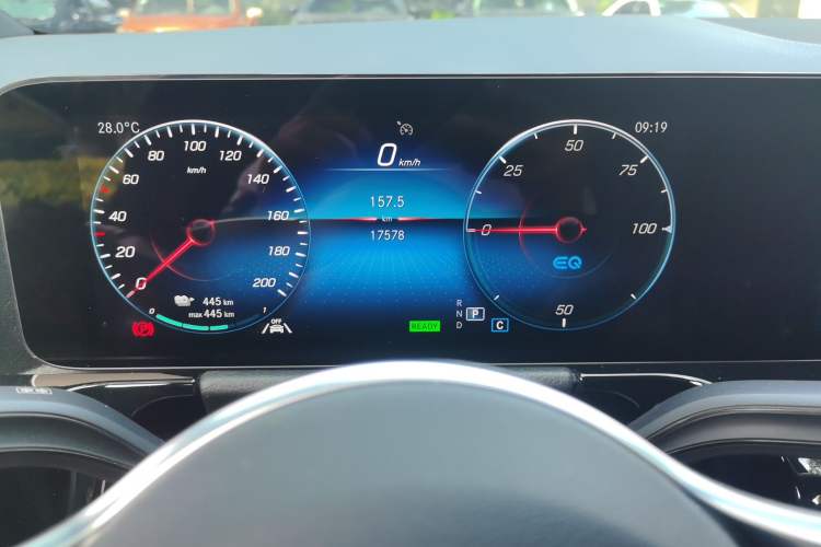 Used Mercedes-Benz EQA 2022 EQA 260 Odometer Close Up
