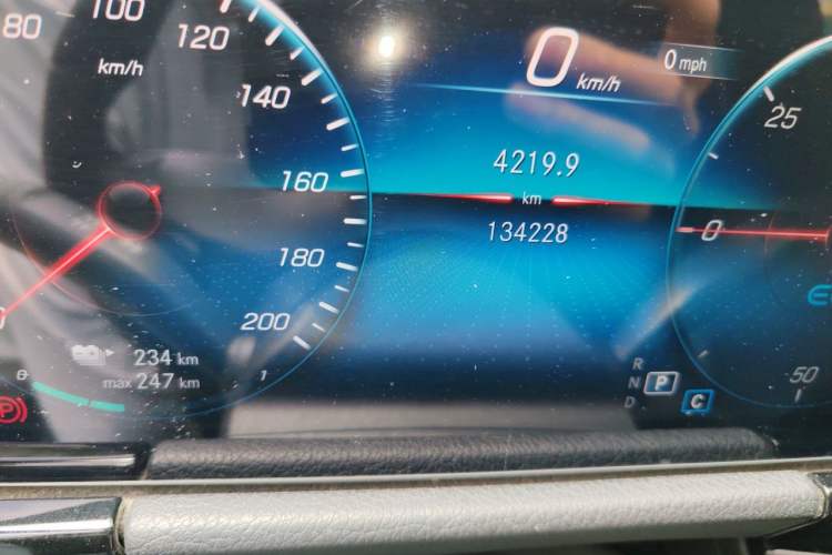 Used Mercedes-Benz EQA 2023 EQA 260 Odometer Close Up