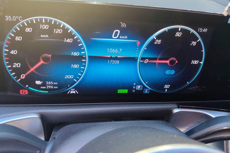 Used Mercedes-Benz EQB 2022 EQB 260 Odometer Close Up
