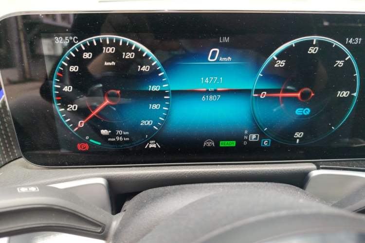 Used Mercedes-Benz EQB 2022 EQB 350 4MATIC First Edition Special Version Odometer Close Up