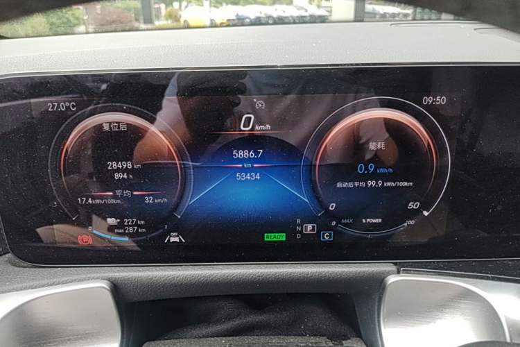 Used Mercedes-Benz EQB 2022 EQB 260 Odometer Close Up