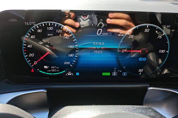 Used Mercedes-Benz EQB 2023 EQB 260 Odometer Close Up