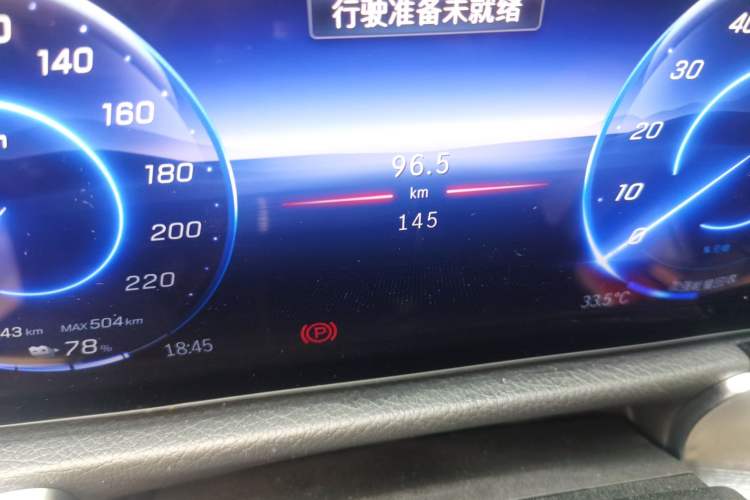 Used Mercedes-Benz EQB 2024 EQB 260 Odometer Close Up