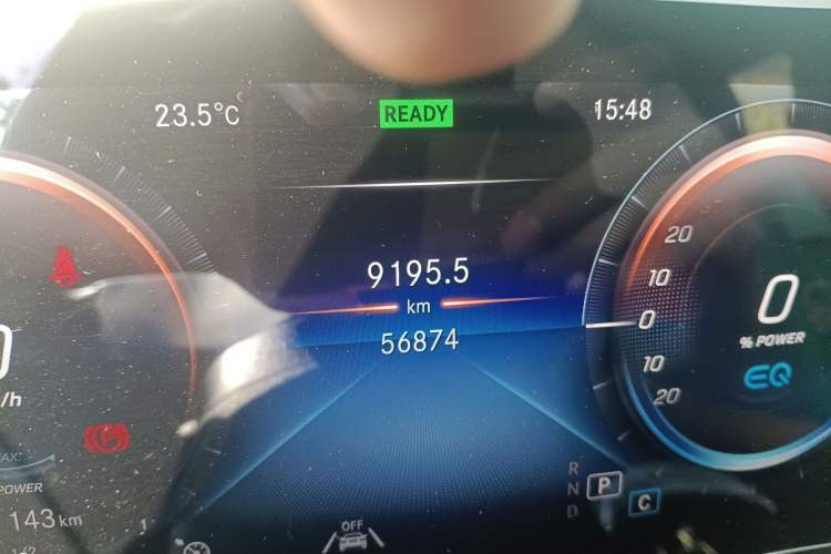 Used Mercedes-Benz EQC 2020 EQC 400 4MATIC Odometer Close Up