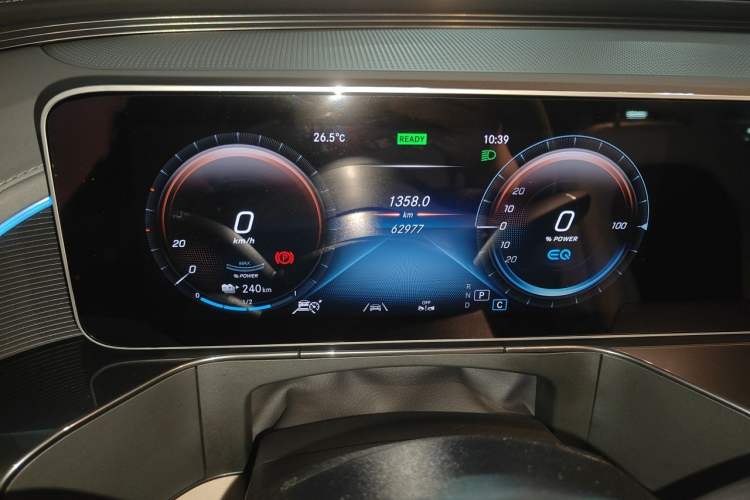 Used Mercedes-Benz EQC 2020 EQC 400 4MATIC Odometer Close Up
