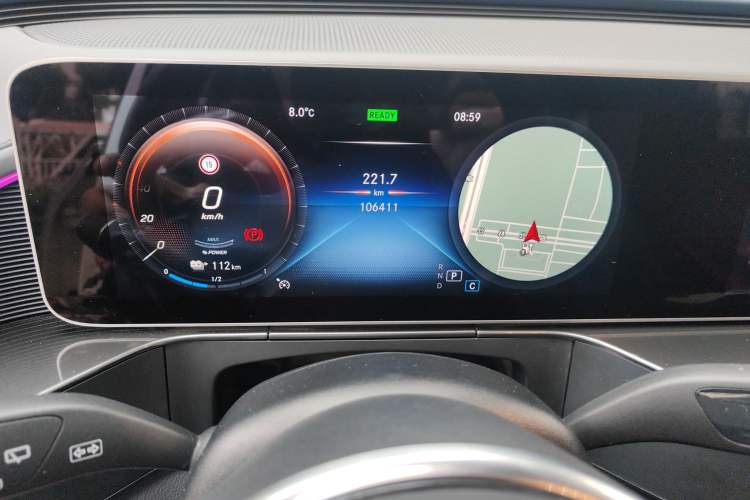 Used Mercedes-Benz EQC 2020 EQC 350 4MATIC Odometer Close Up