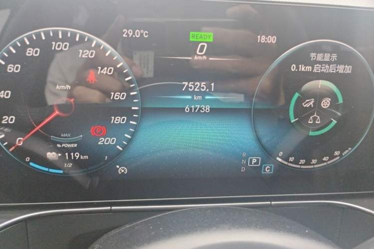 Used Mercedes-Benz EQC 2020 EQC 350 4MATIC Odometer Close Up