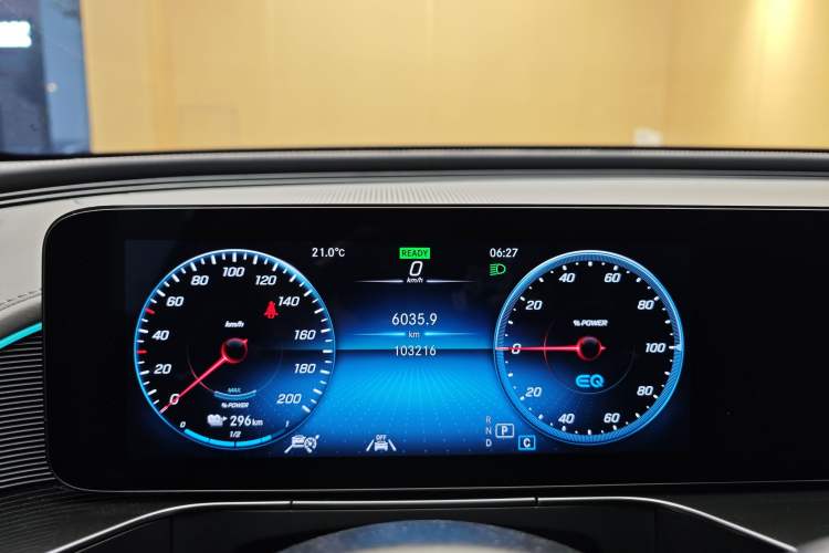Used Mercedes-Benz EQC 2020 EQC 400 4MATIC Odometer Close Up