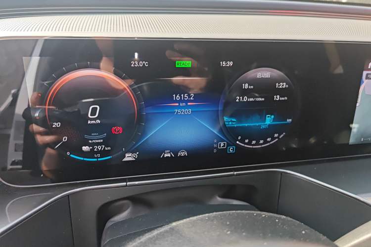 Used Mercedes-Benz EQC 2020 EQC 400 4MATIC Odometer Close Up
