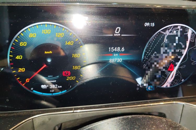 Used Mercedes-Benz EQC 2021 EQC 400 4MATIC Odometer Close Up