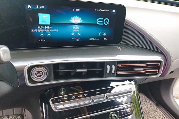Used Mercedes-Benz EQC 2021 EQC 400 4MATIC Audio And AC Panel