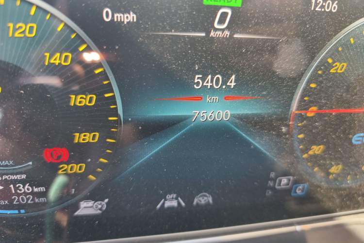 Used Mercedes-Benz EQC 2022 Facelift EQC 400 4MATIC Odometer Close Up