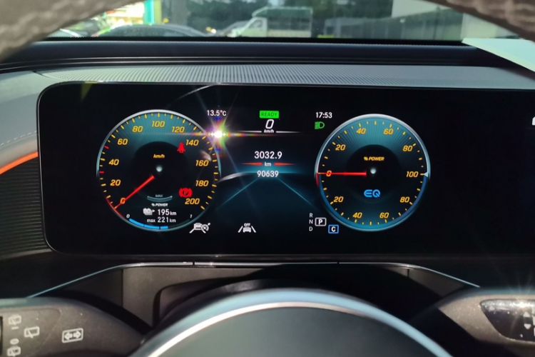 Used Mercedes-Benz EQC 2022 Facelift EQC 400 4MATIC Odometer Close Up