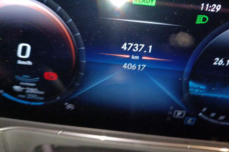 Used Mercedes-Benz EQC 2022 EQC 350 4MATIC Special Edition Odometer Close Up