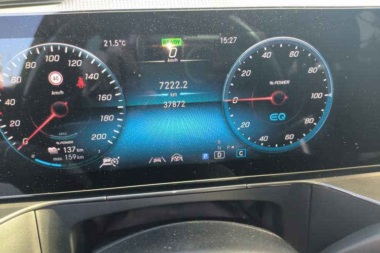 Used Mercedes-Benz EQC 2022 EQC 400 4MATIC Odometer Close Up