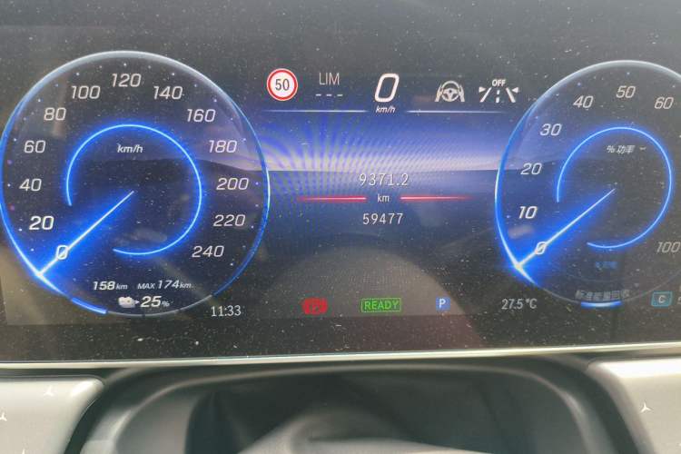 Used Mercedes-Benz EQE 2022 350 First Edition Special Version Odometer Close Up