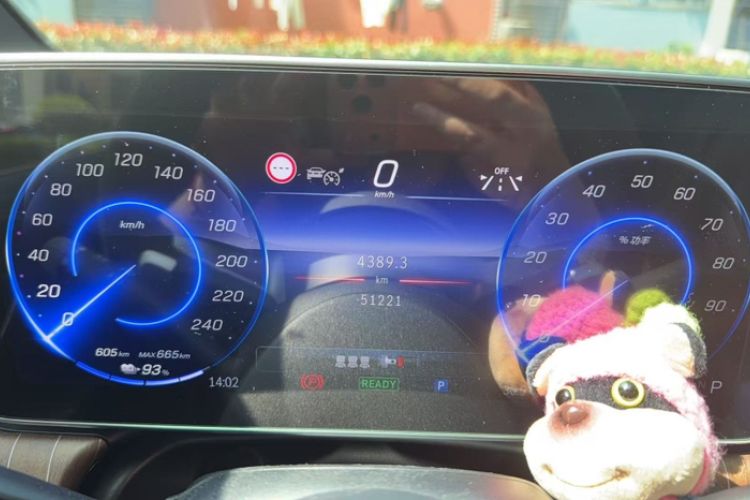 Used Mercedes-Benz EQE 2022 350 Luxury Edition Odometer Close Up