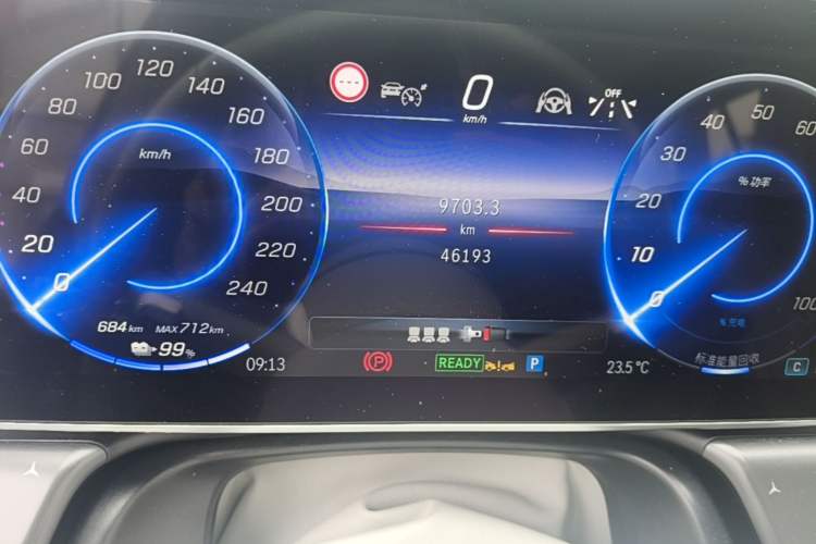Used Mercedes-Benz EQE 2022 350 First Edition Special Version Odometer Close Up