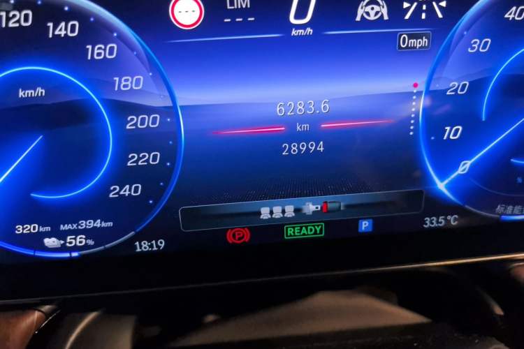 Used Mercedes-Benz EQE 2022 350 Luxury Edition Odometer Close Up