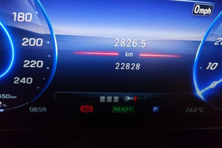 Used Mercedes-Benz EQE 2022 350 First Edition Special Version Odometer Close Up