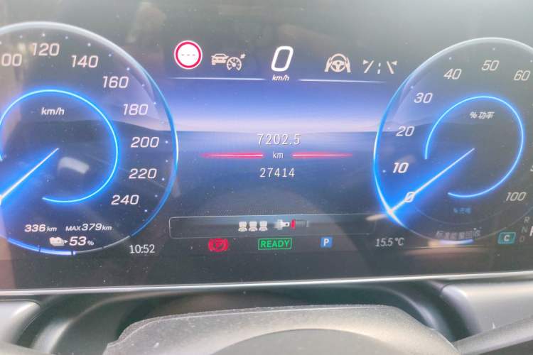 Used Mercedes-Benz EQE 2022 350 First Edition Special Version Odometer Close Up