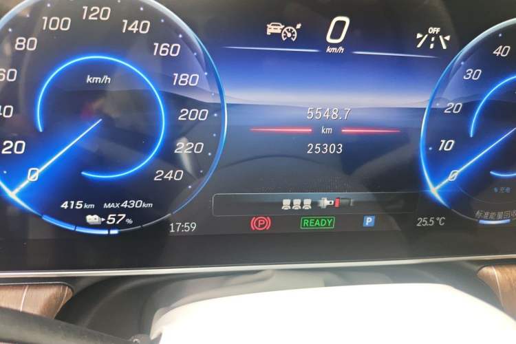 Used Mercedes-Benz EQE 2022 350 Pioneer Edition Odometer Close Up