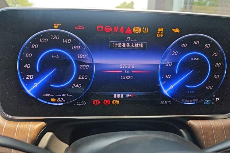 Used Mercedes-Benz EQE SUV 2023 350 4MATIC Pioneer Edition Odometer Close Up
