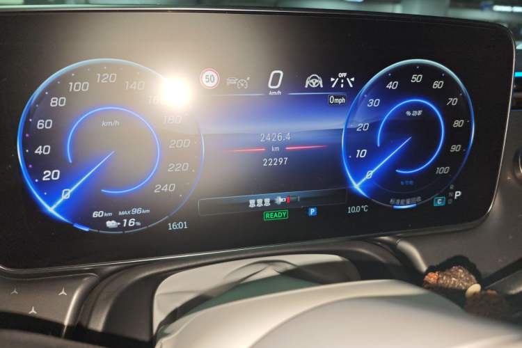 Used Mercedes-Benz EQE SUV 2023 500 4MATIC Special Edition Odometer Close Up