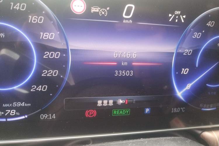Used Mercedes-Benz EQE SUV 2024 350 4MATIC Luxury Edition Odometer Close Up