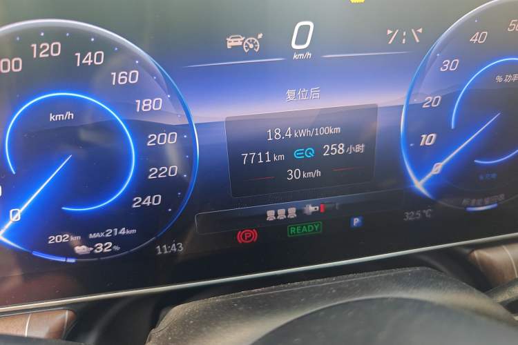 Used Mercedes-Benz EQE SUV 2024 500 4MATIC Pioneer Edition Odometer Close Up