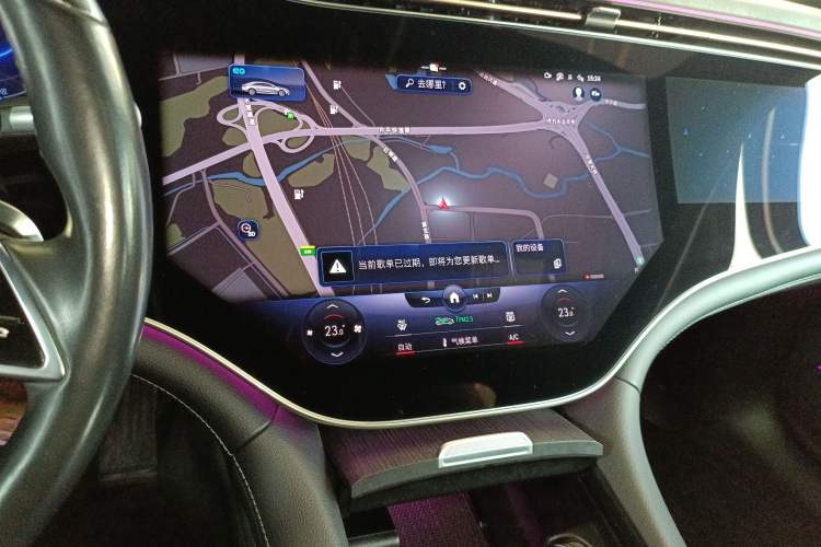 Used Mercedes-Benz EQS 2022 Updated Version 450+ Luxury Edition Audio And AC Panel