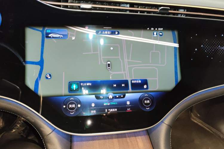 Used Mercedes-Benz EQS 2022 Updated Version 450+ Pioneer Edition Audio And AC Panel