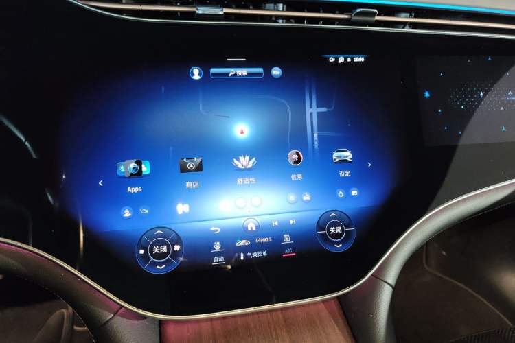 Used Mercedes-Benz EQS 2022 Updated Version 450+ Pioneer Edition Audio And AC Panel