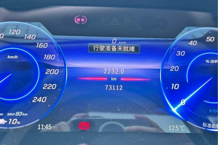 Used Mercedes-Benz EQS 2022 450+ Luxury Edition Odometer Close Up