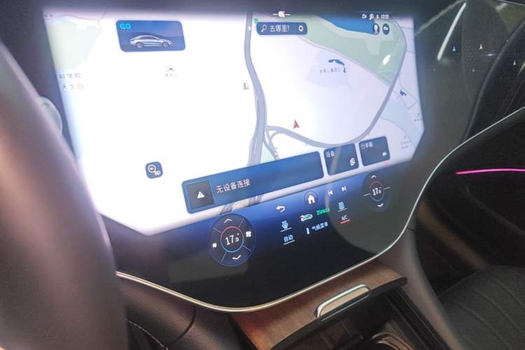 Used Mercedes-Benz EQS 2022 Updated Version 450+ Pioneer Edition Audio And AC Panel