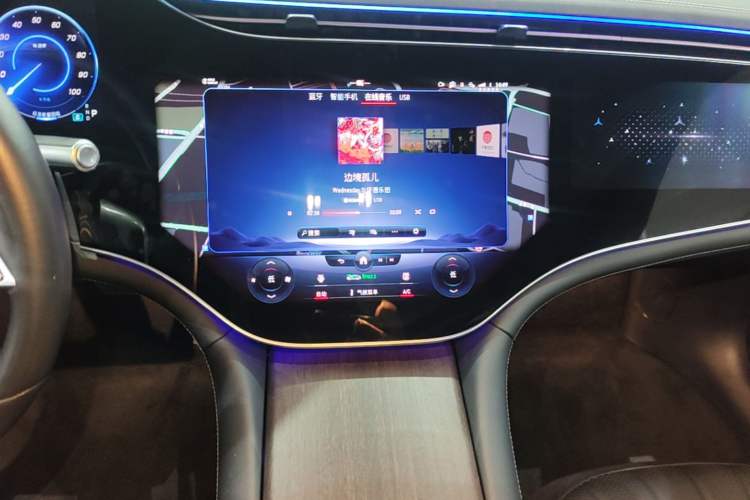 Used Mercedes-Benz EQS 2022 Updated Version 450+ Pioneer Edition Audio And AC Panel