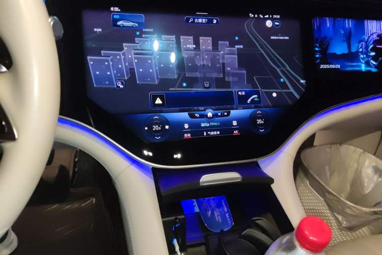 Used Mercedes-Benz EQS 2022 Updated Version 450+ Pioneer Edition Audio And AC Panel