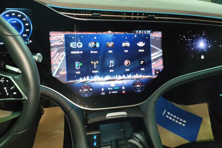 Used Mercedes-Benz EQS 2022 450+ Pioneer Edition Audio And AC Panel