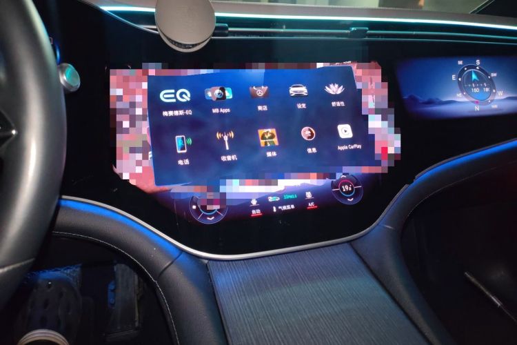 Used Mercedes-Benz EQS 2022 450+ Luxury Edition Audio And AC Panel