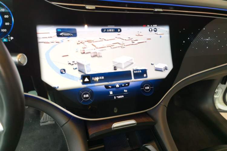 Used Mercedes-Benz EQS 2022 Updated Version 450+ Pioneer Edition Audio And AC Panel
