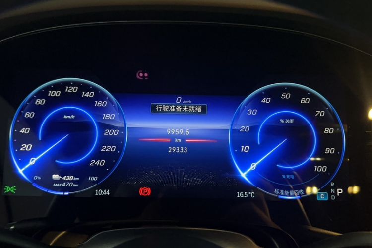 Used Mercedes-Benz EQS 2022 Updated Version 450+ Pioneer Edition Odometer Close Up